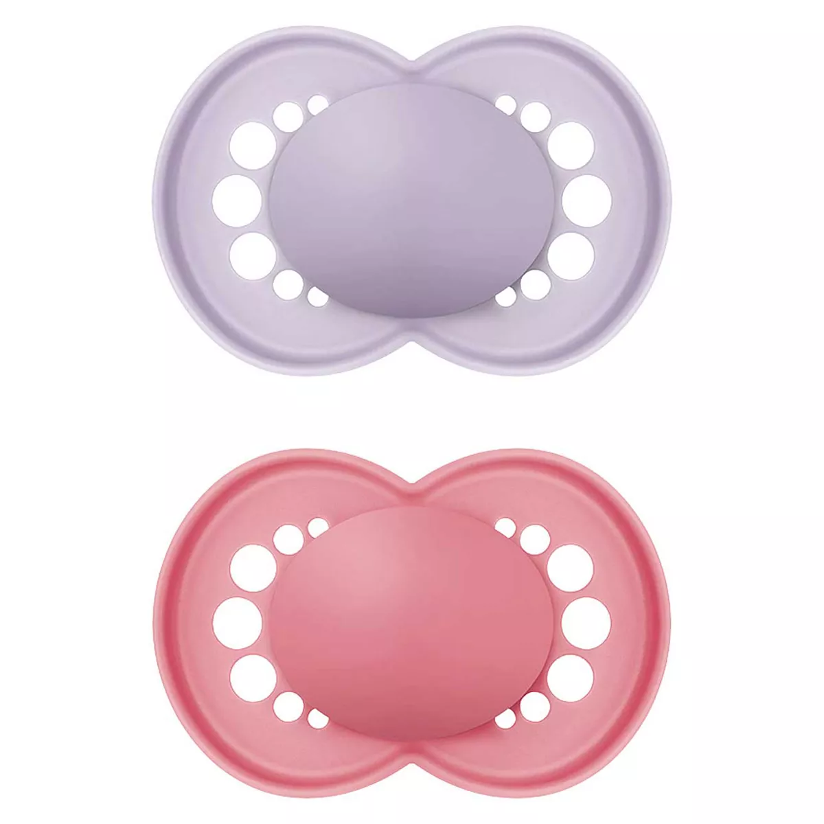 MAM Original 6+ Months 2 Pack - Plain Pink