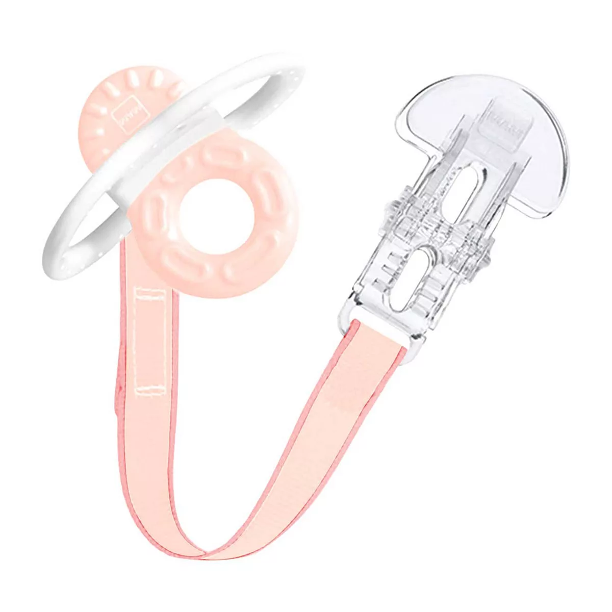 MAM Bite And Relax Teether & Clip Pink 2+M