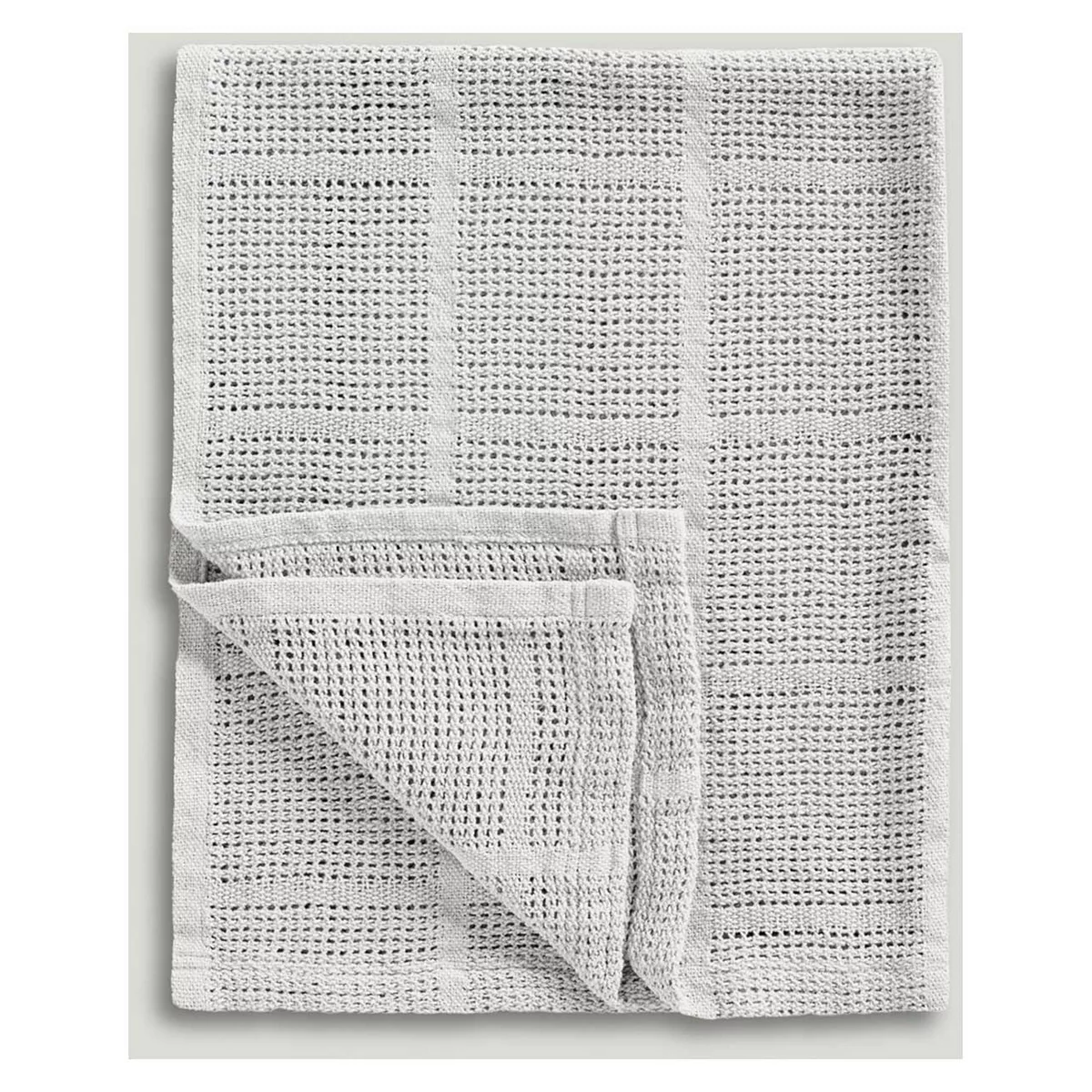 Mothercare Essentials Moses Basket Cellular Blanket Grey