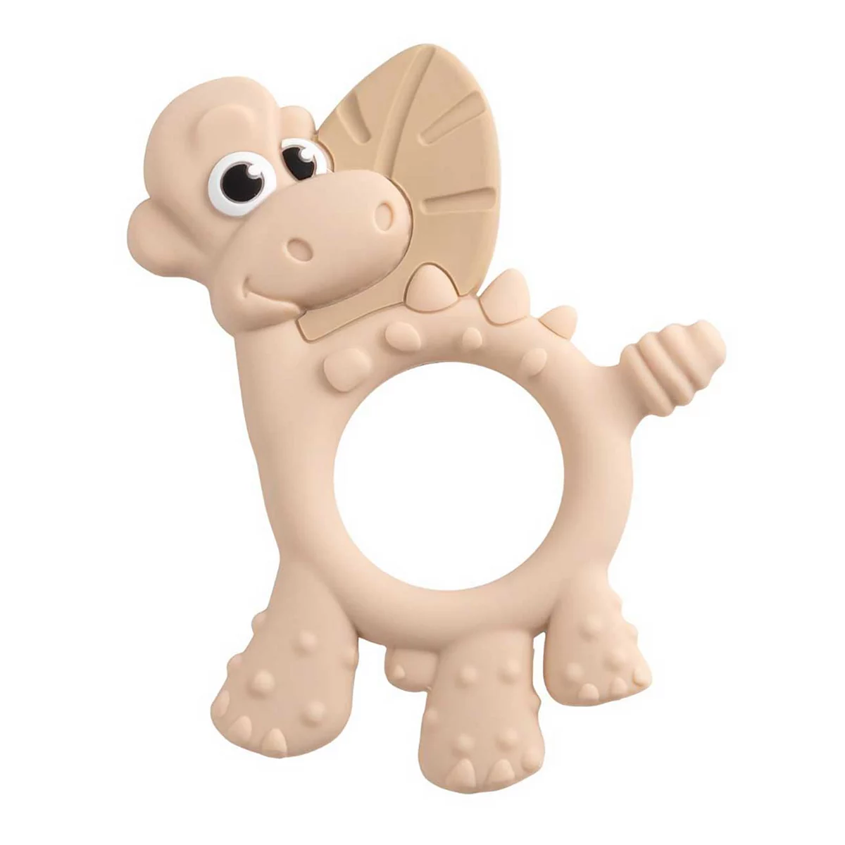 Bibado Sensory Teether - Dotty the Dinosaur - Fawn
