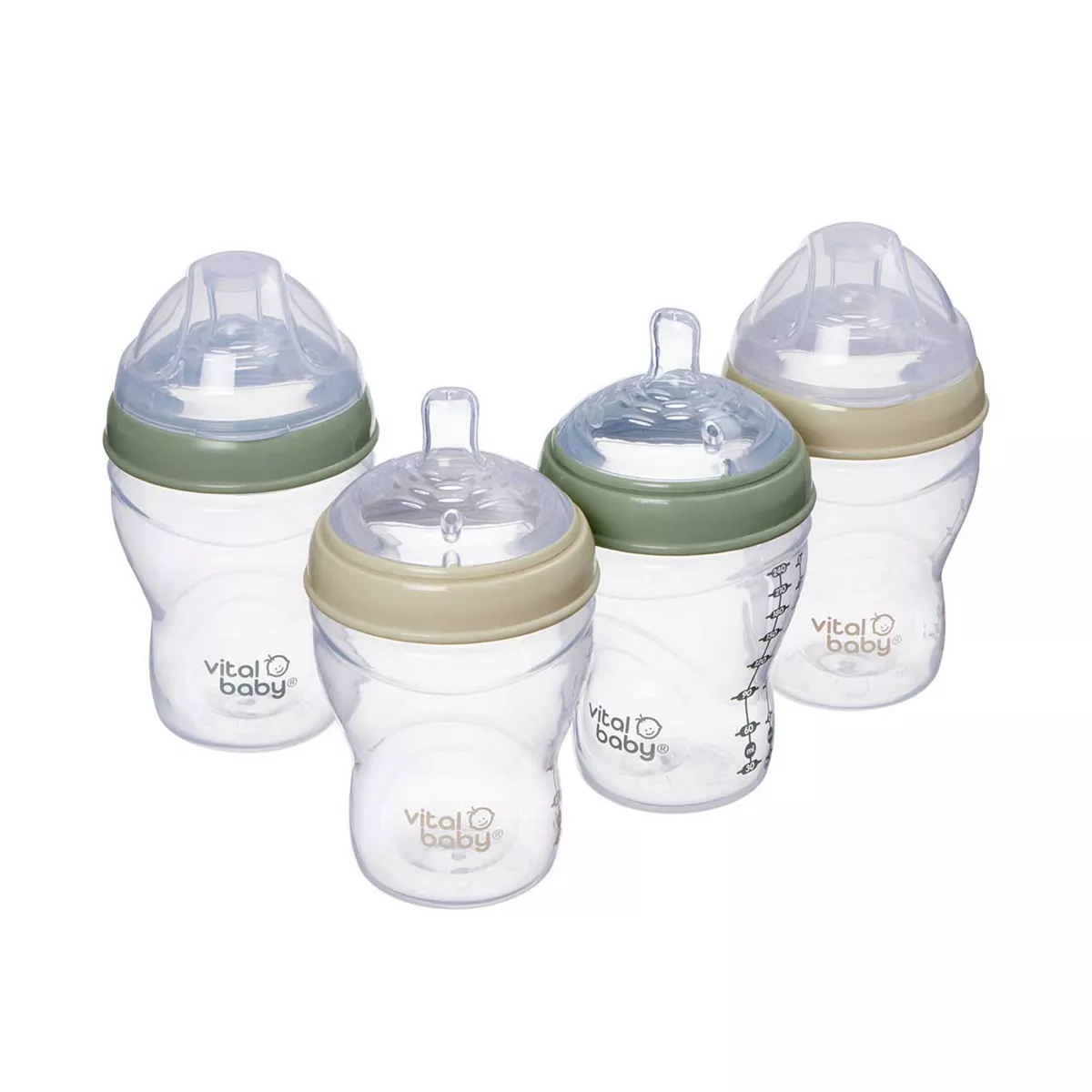 Vital Baby Nurture Breast Like Bottle 240ml 4pk