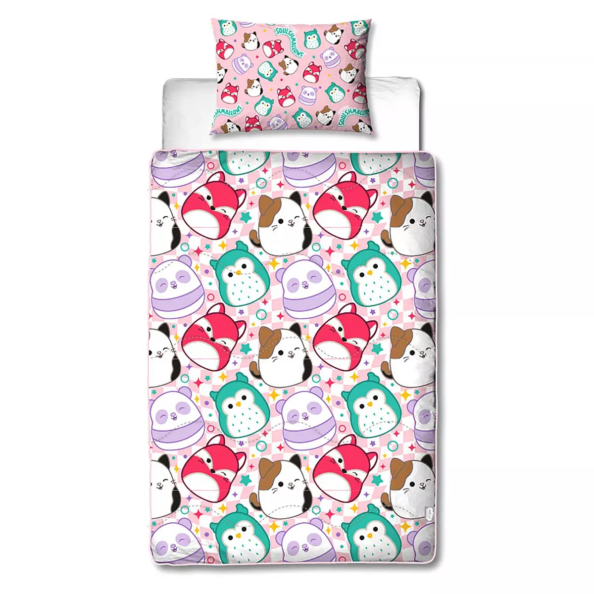 Squishmallows Single Coverless Duvet Bedding Set
