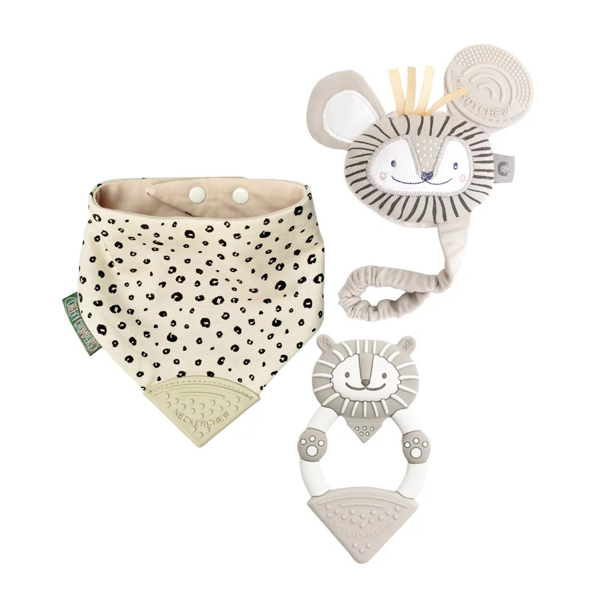 Cheeky Chompers Teething Baby Gift Bundle - Leopard