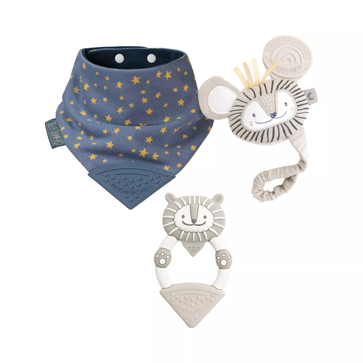 Cheeky Chompers Teething Baby Gift Bundle - Midnight Stars