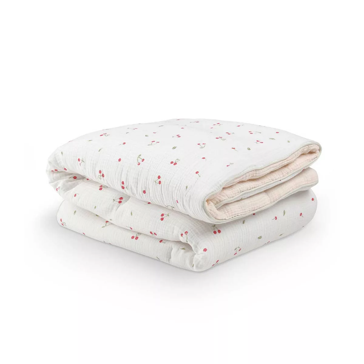 Cuddleco Cot Bed Quilt Ditsy Cherry
