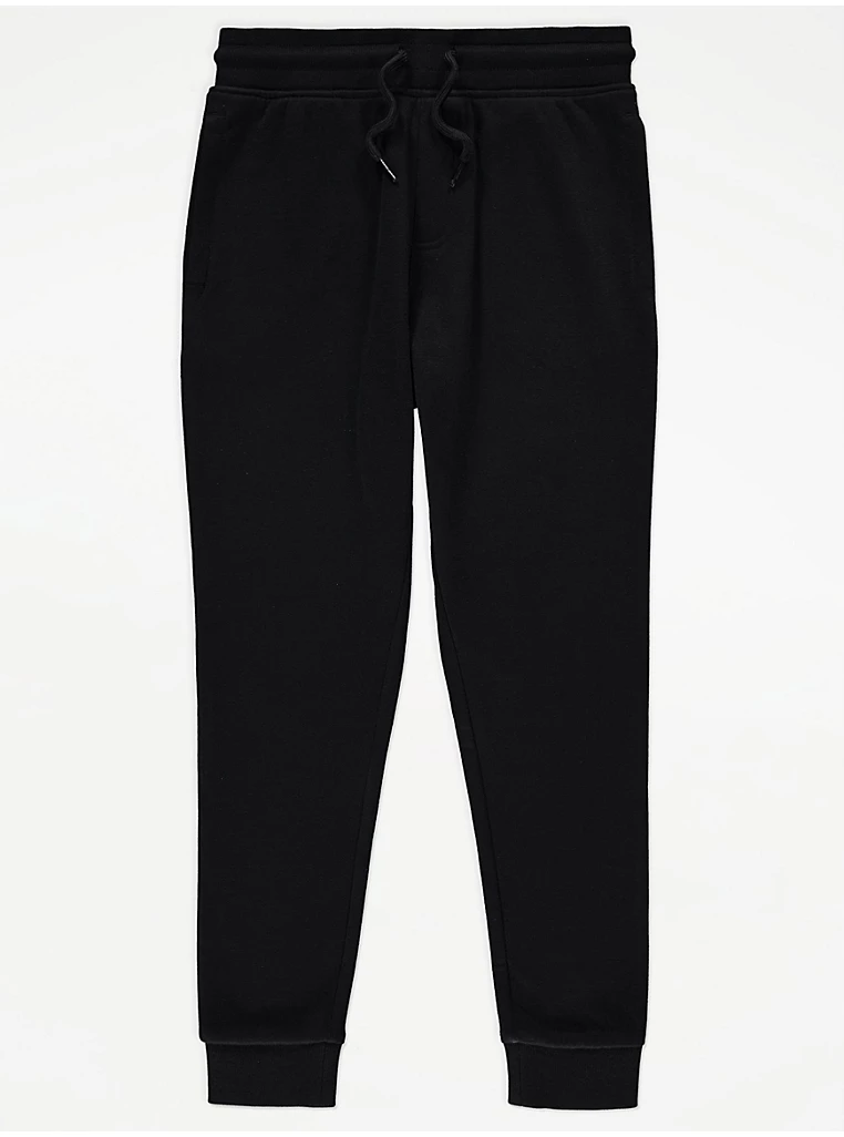 Black Cuffed Joggers