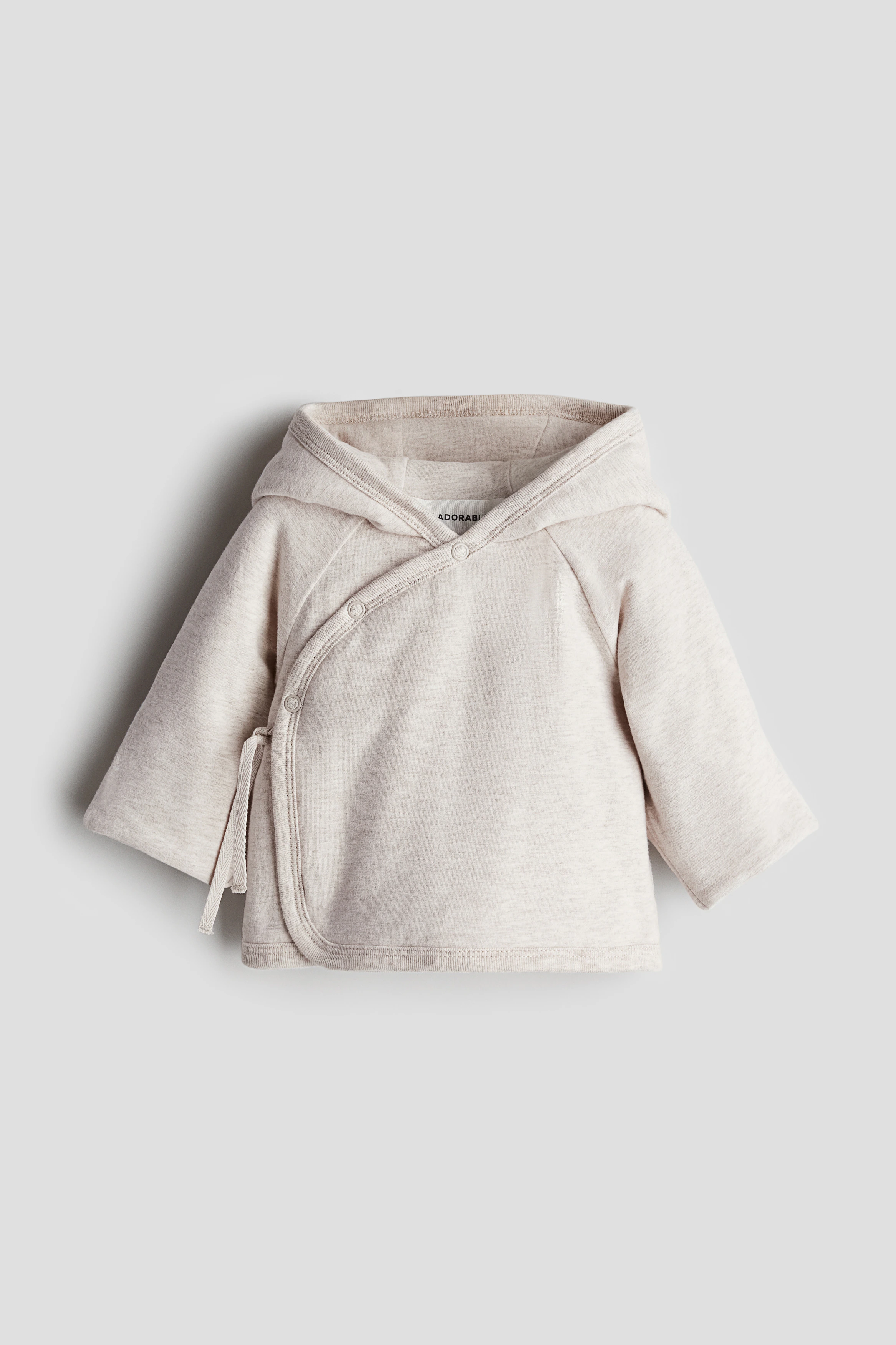 Padded jersey jacket — Light beige marl