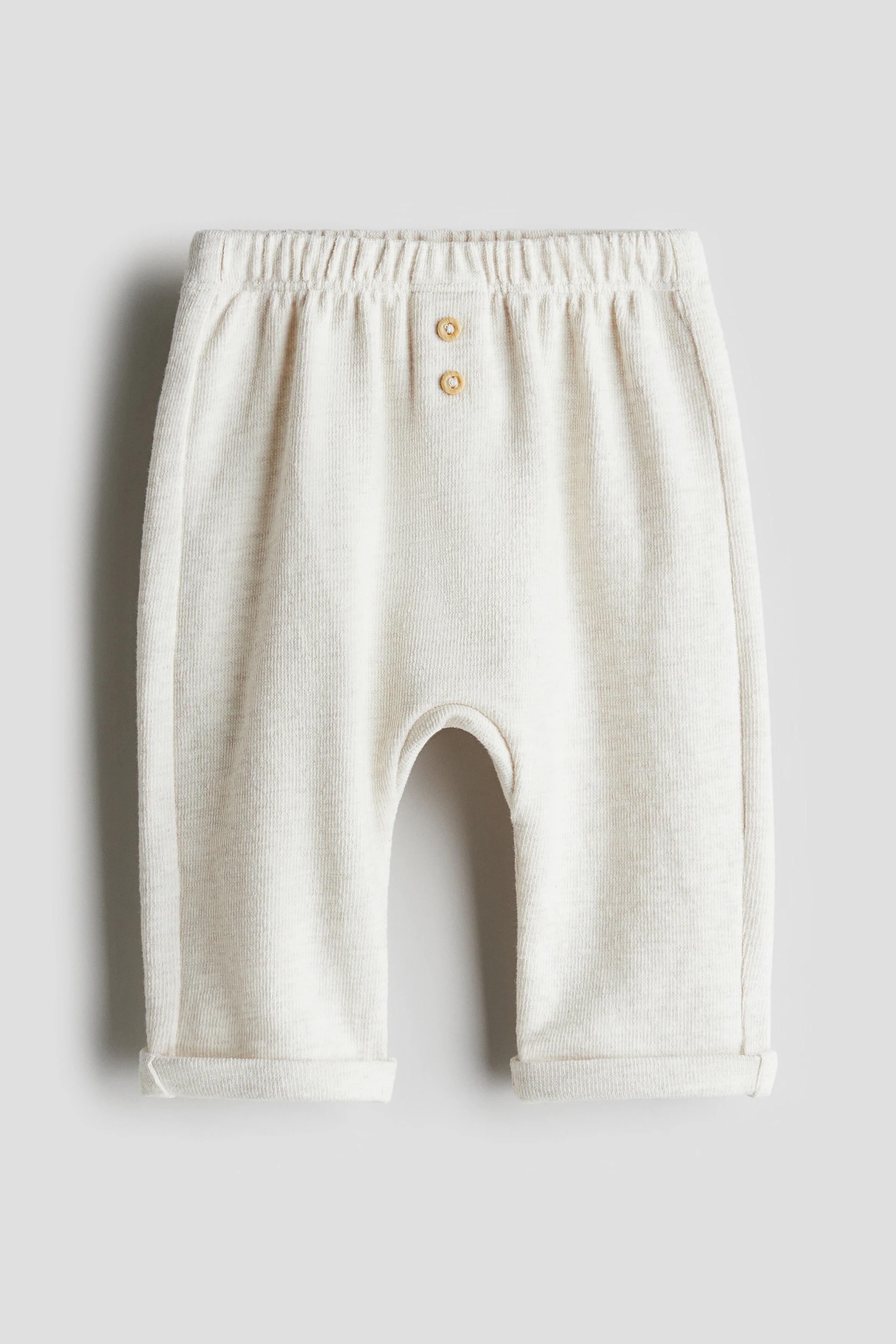Cotton joggers — Light beige