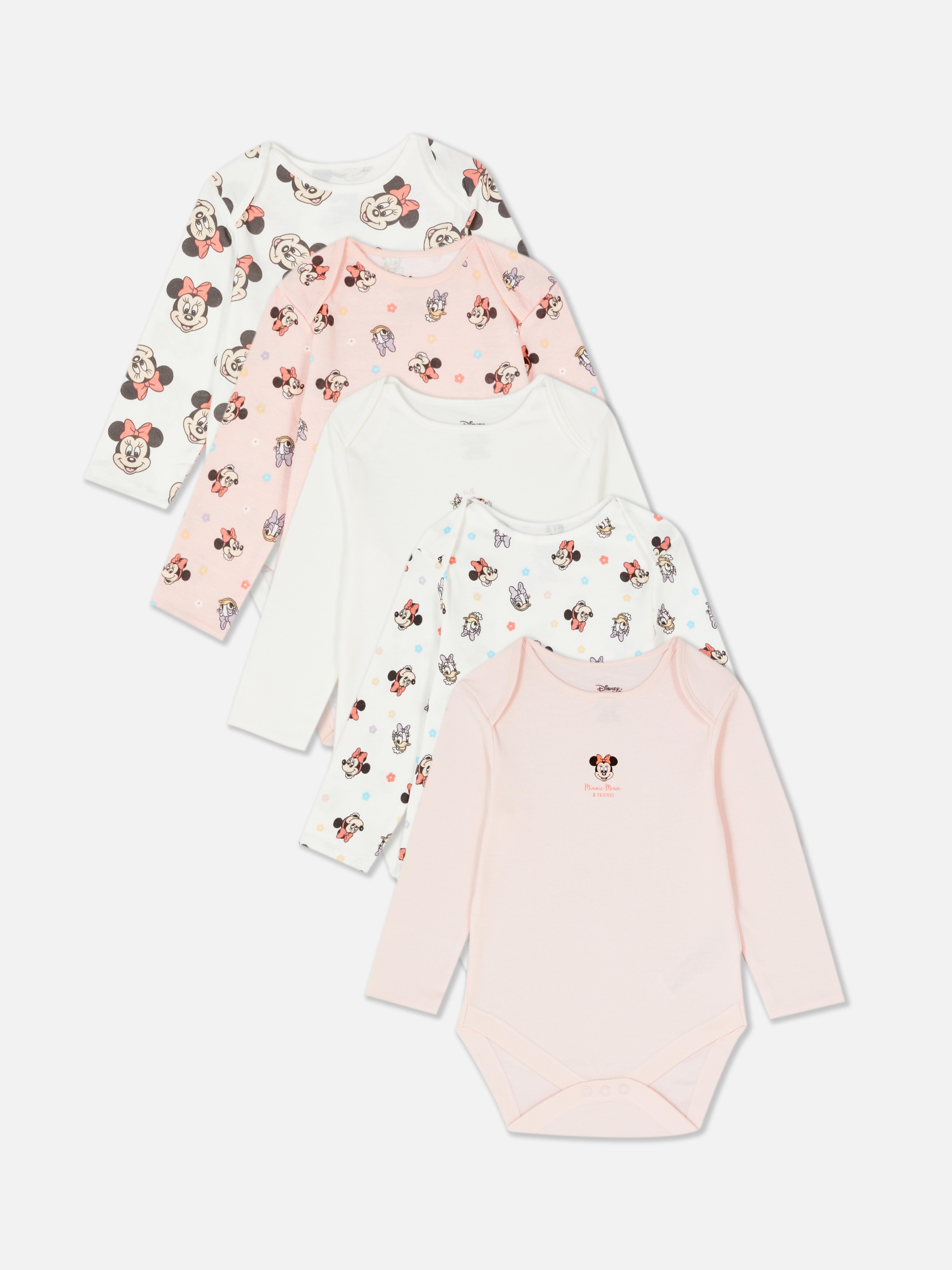 5pk Disney’s Minnie Mouse and Daisy Duck Bodysuits