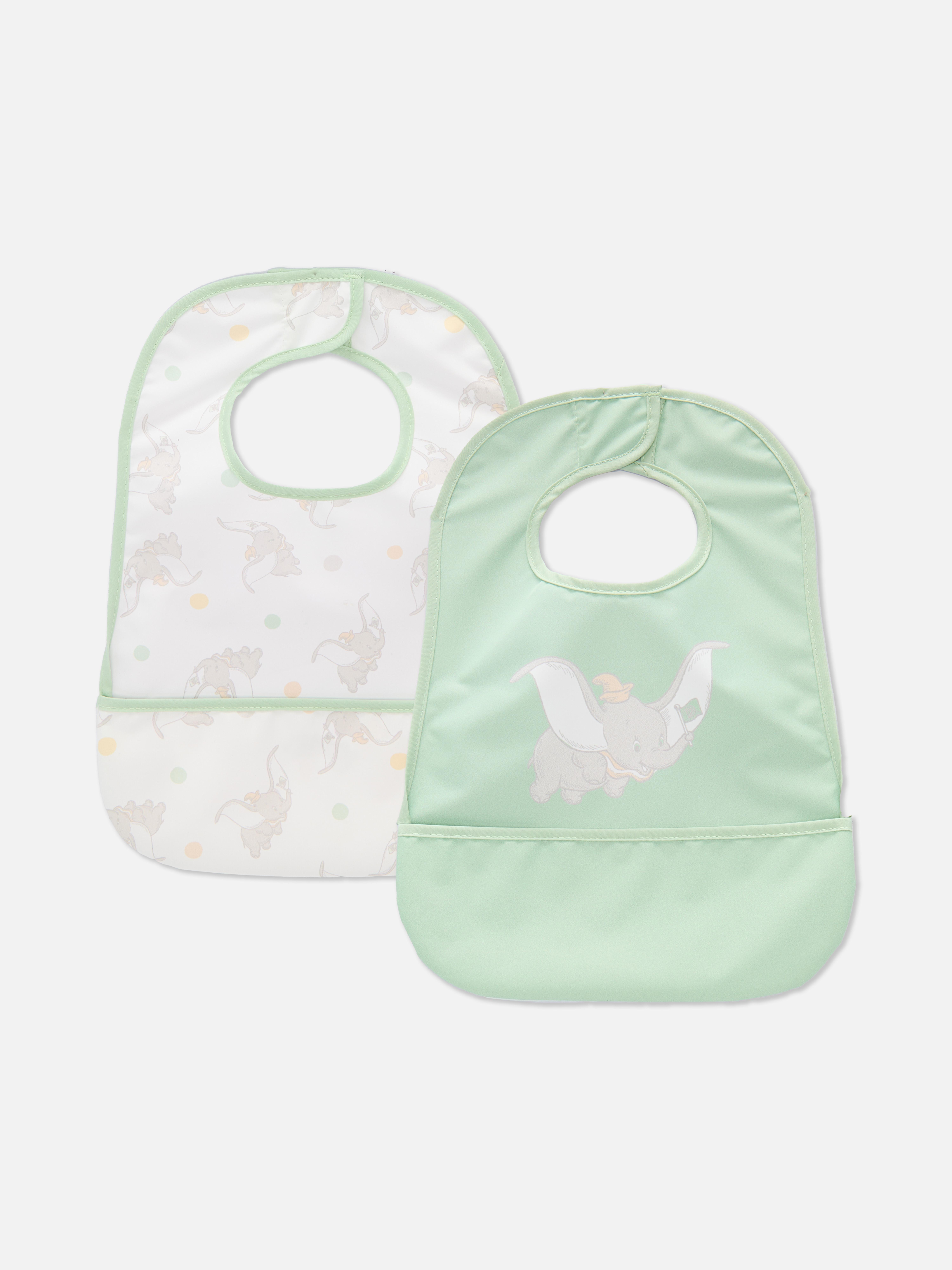 2pk Disney’s Dumbo Soft Touch Bibs
