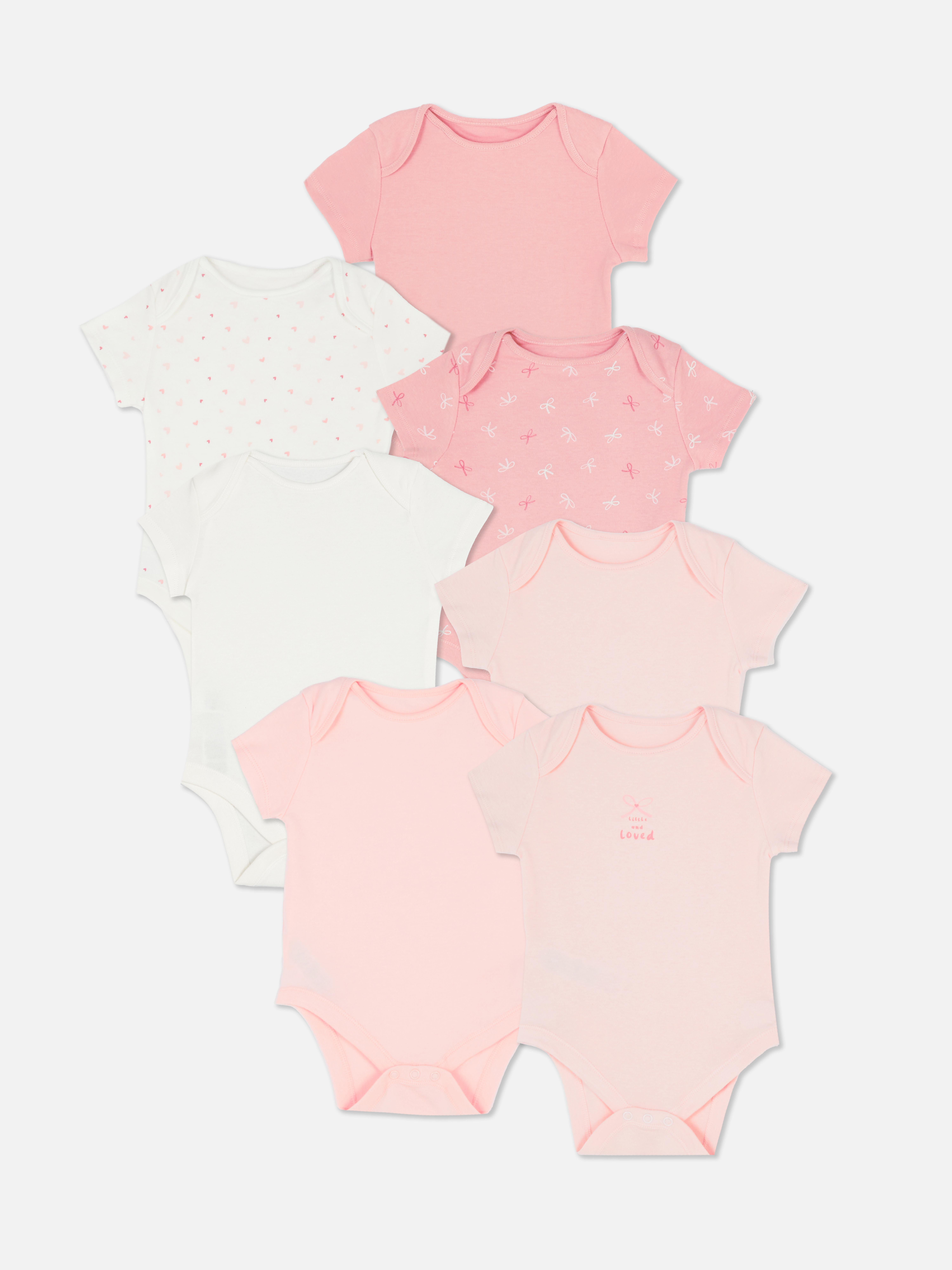 0-36mths | 7pk Short Sleeve Bodysuits