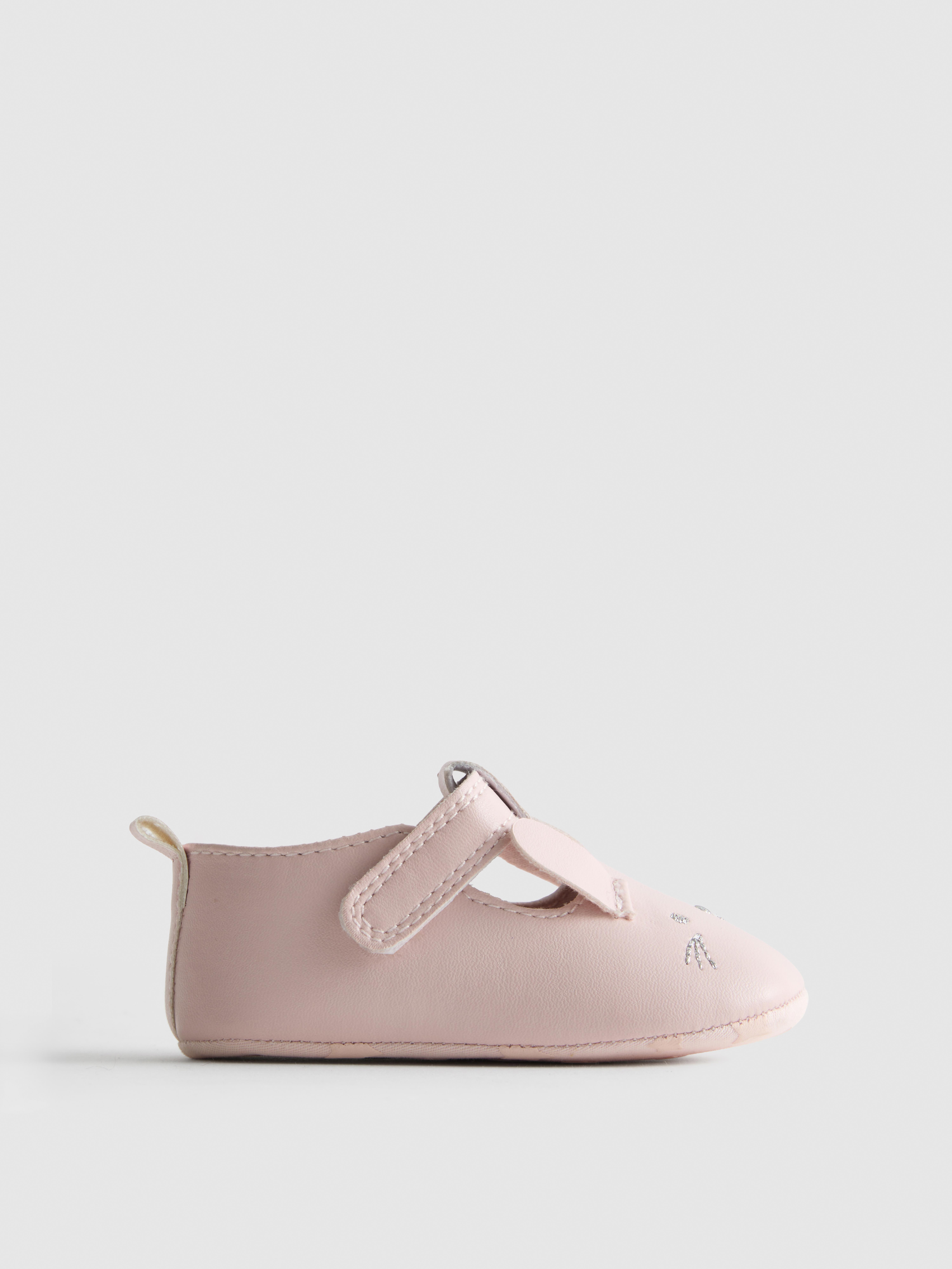 0-18mths | Newborn Bunny T-Bar Shoes