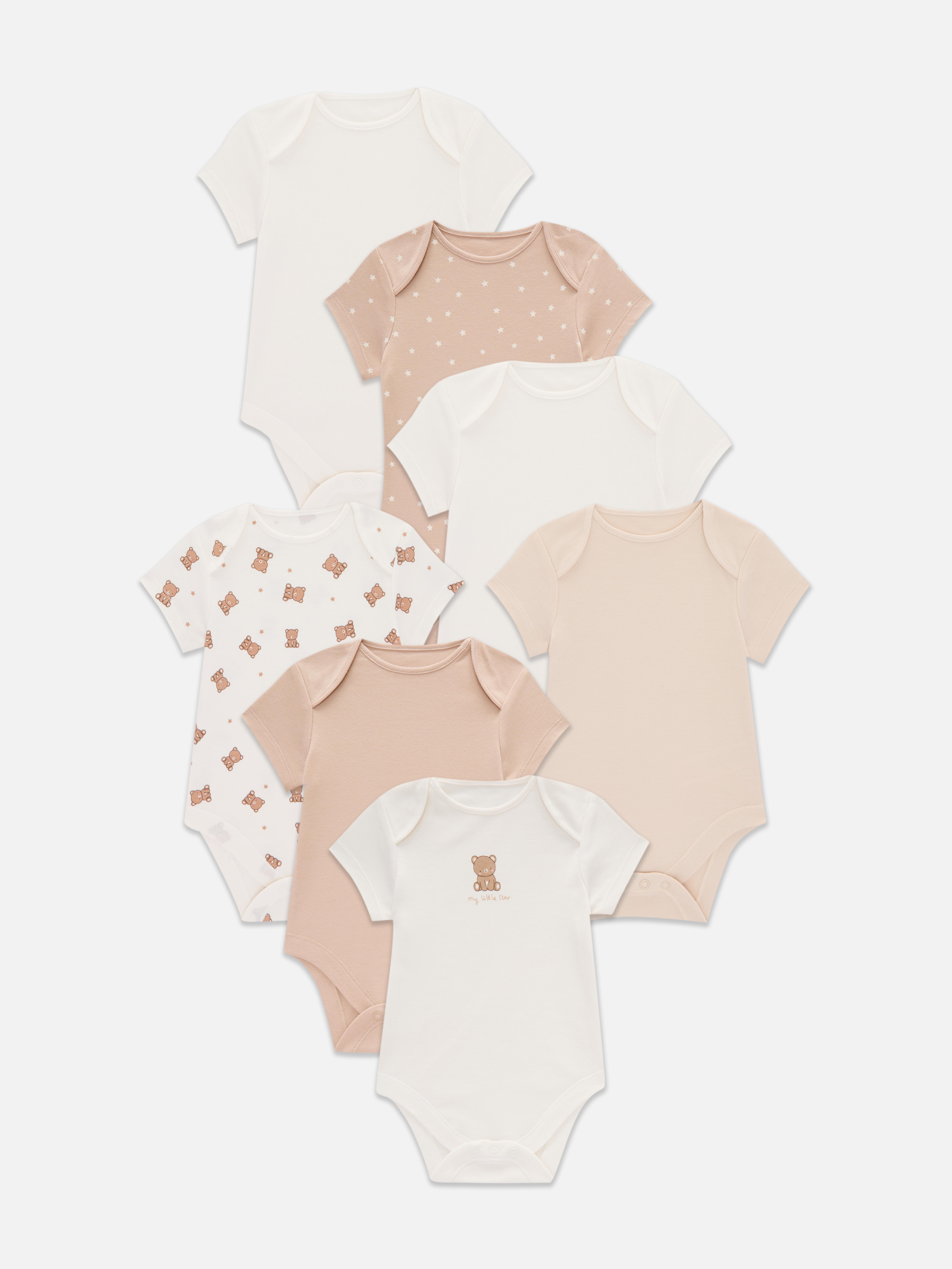 0-36mths | 7pk Short Sleeve Bodysuits