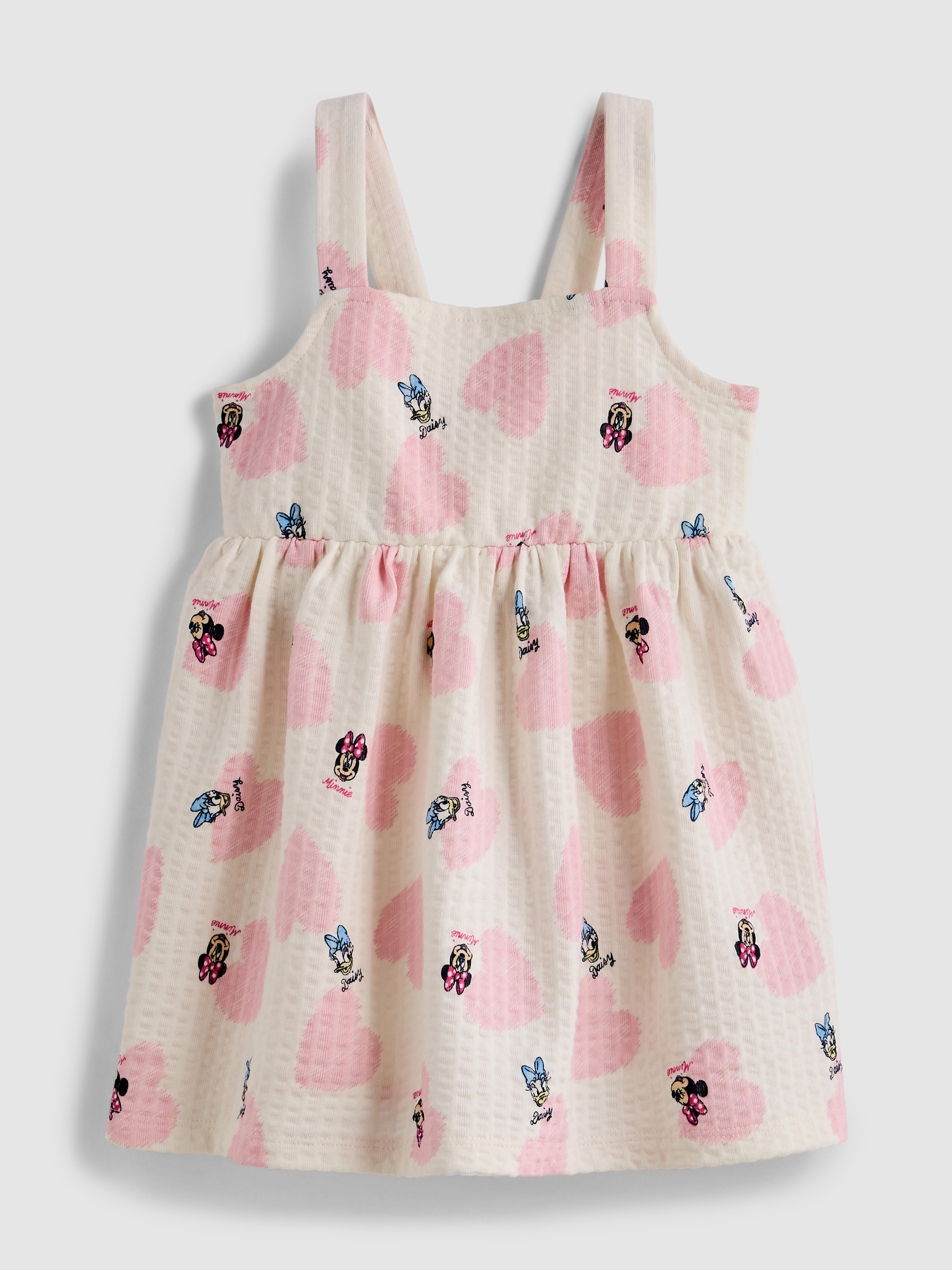 0-36mths | Disney’s Minnie Mouse and Daisy Duck Textured Smock Dress